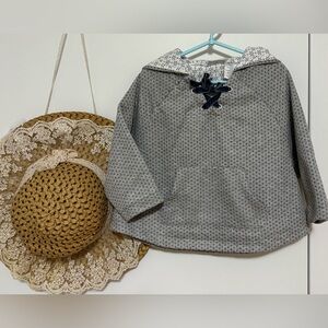 Max Studio Patterned Hooded Baby Jacket